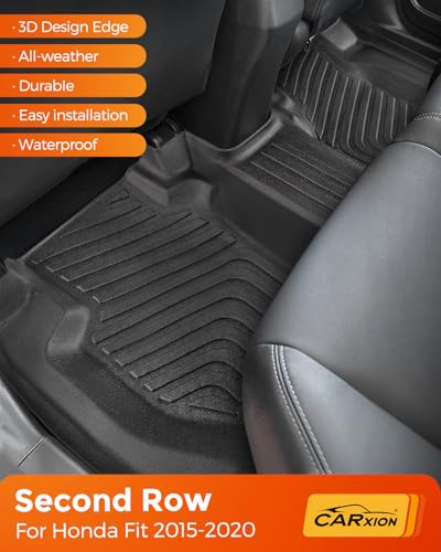 for Honda Fit Floor Mats & Cargo Trunk Liner 2015 (4 Count)