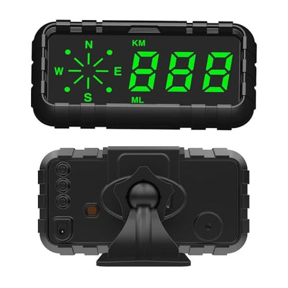 Heads Up Display for Car Digital GPS Speedometer MPH kit Automotive Compass for Dashboard HUD Fatigued Driving Alert Speeding Alarm for Trucks Golf cart All Vehicles