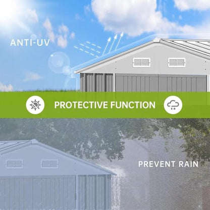 10X12FT Outdoor Metal Storage Shed
