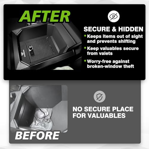 for 2025 2024 Tesla Cybertruck Center Console Safe Gun Safe Vault Hidden Console Storage LockBox Anti