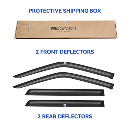 Window Visors Rain Guards for 1996