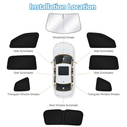 Car Window Shades for 2018 (8 Count)