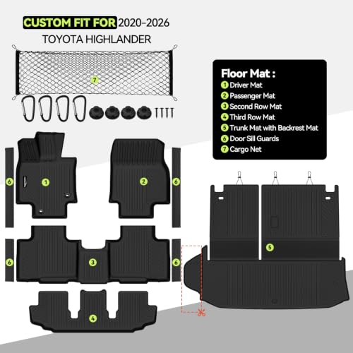 All Weather TPE Floor Mat Set for 2020