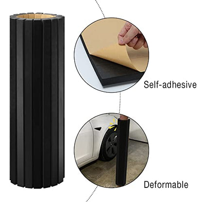 Garage Wall Protector Foam Column Guard for Parking Lot 4Pk Car Door Bumper (4 Count)