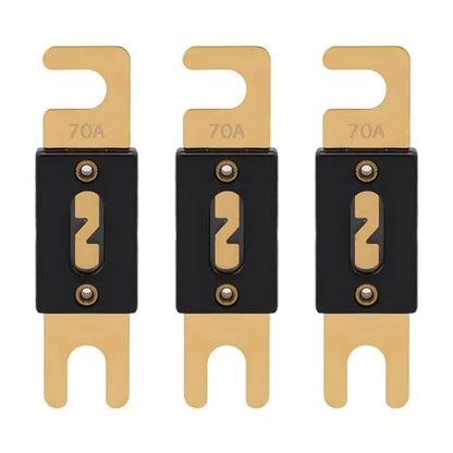 70A ANL Fuse 70 Amp Inline Blade Fuses 32V for Car Audio Inverter Automotive Stereo
