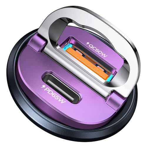 Upgraded】 125W USB C Car Charger Super Fast Charging for iPhone 17