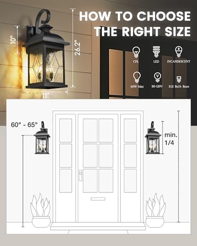 3 Light Outdoor Wall Light