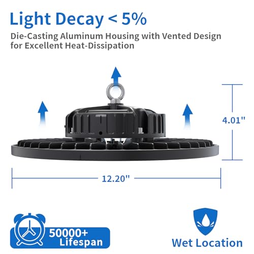 200W UFO High Bay LED Shop Lights (6 Count)