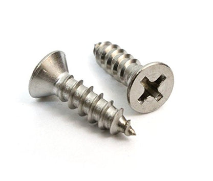 4 x 3 4 inch Stainless Flat Head Phillips Wood Screw (100 Count)
