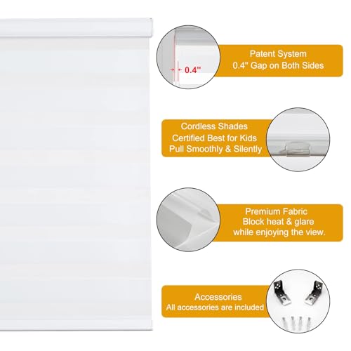 Zebra Cordless Roller Shades for Windows