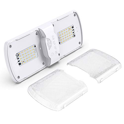 5 Pack RV LED Ceiling Double Dome Light Fixture with Built in Dimmer Interior Lighting for Car (5 Count)