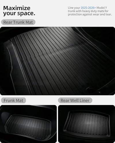 All Weather Cargo Liners for Tesla Model 3 Highland 2024 (3 Count)