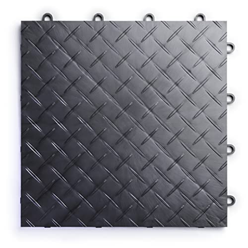 SnapLock RaceDeck Diamond 12"x12" Interlocking Garage Tiles (48 Count)