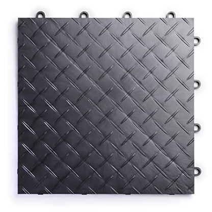 SnapLock RaceDeck Diamond 12"x12" Interlocking Garage Tiles (48 Count)