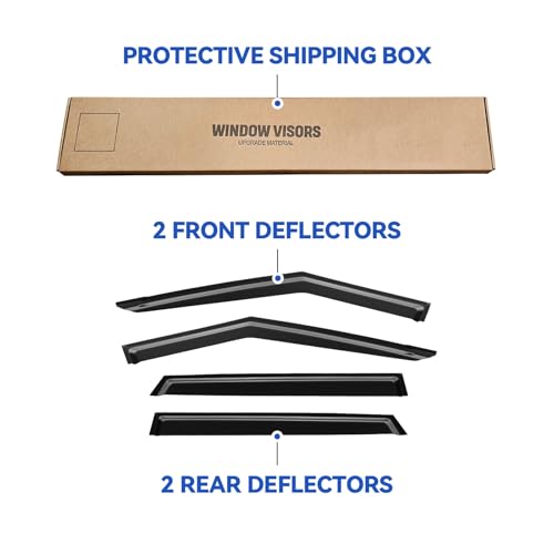 Window Visors Rain Guards for 2021 2022 2023 2024 2025 2026 Kia Seltos