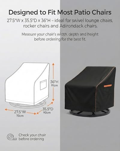 Outdoor Waterproof Patio Chair Covers (2 Count)