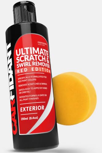 Red Scratch & Swirl Remover Polish for Red Cars & Restorer (8.4 Fl Oz)