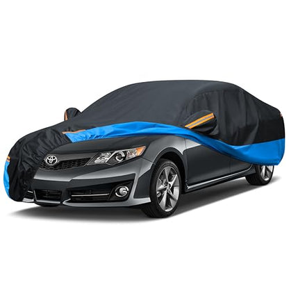 Car Cover Waterproof All Weather Outdoor Windproof Dustproof UV Protection Fit Sedan Honda Civic