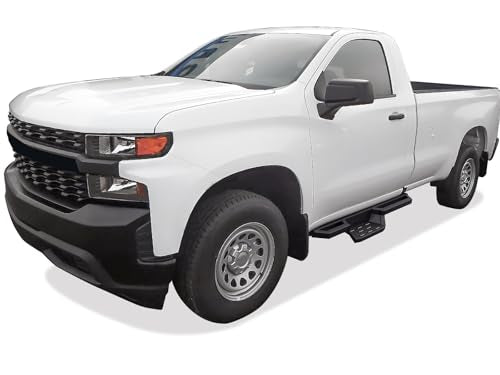 Stainless Steel Pocket Steps Side Bars Compatible with Chevy Silverado GMC Sierra 1500 2019