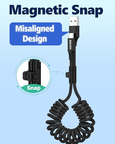 2 Pack 5ft Coiled USB (2 Count)
