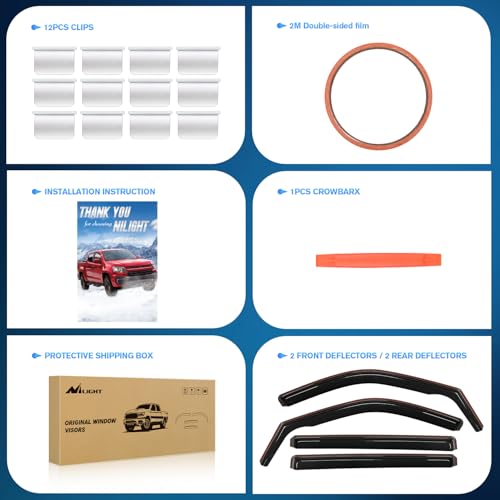 Side Window Deflectors for Toyota Tundra Crew Max 2022