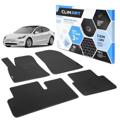 All Weather Car Floor Mats Compatible with Tesla Model 3 2017
