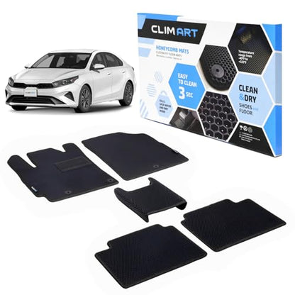 All Weather Car Floor Mats Compatible with Kia Forte 2019
