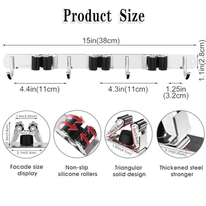 Broom Holder Wall Mount