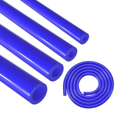 5/32 1/4 5/16 1/2 Silicone Vacuum Tubing Hose Line Kit 5FT 130PSI Max Pressure Blue (4mm 6mm 8mm 12.7mm)