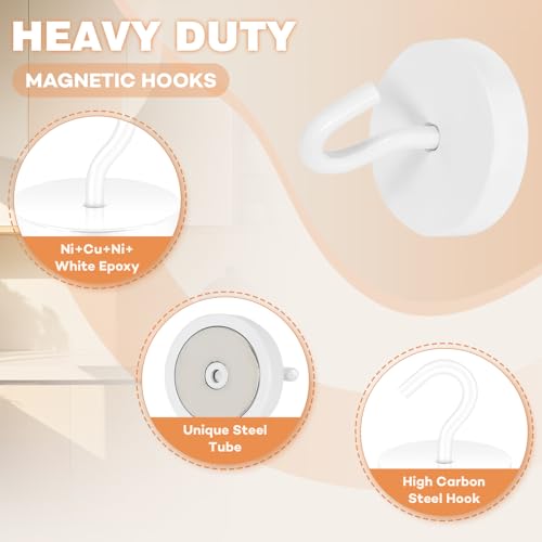 Magnetic Hooks Steel Tube Design for Cruise (10 Count)