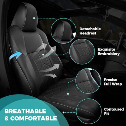 for Toyota RAV4 Seat Covers 2019 2020 2021 2022 2023 2024 2025 RAV 4 Prime & Hybrid XLE LE Limited XLE Premium