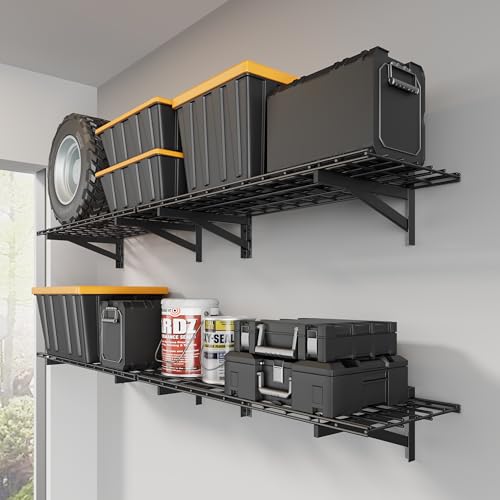 4 Pack Garage Shelving Wall Mounted