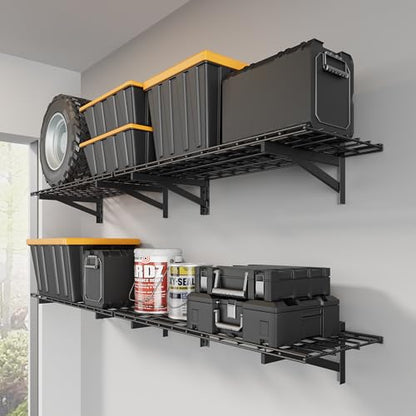 4 Pack Garage Shelving Wall Mounted