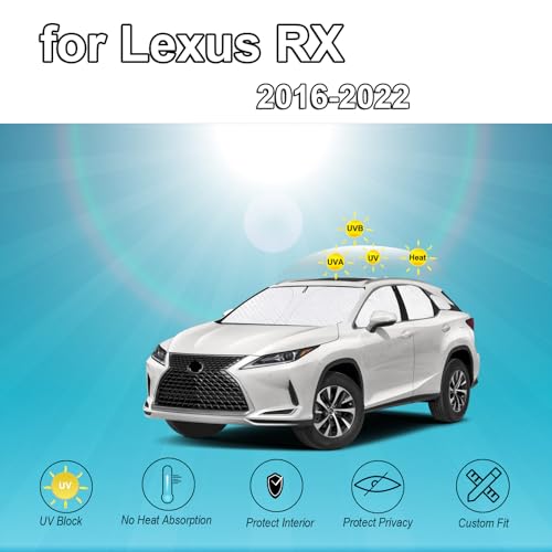 8pcs Thicken Full Sun Shades for Lexus RX 2016