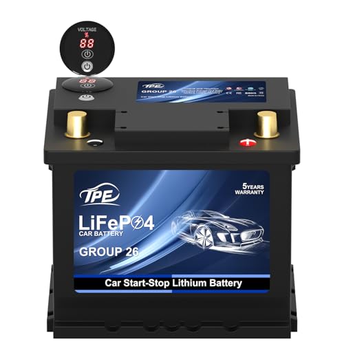 Car Start Stop System BCI Group26 LiFePO4 Lithium