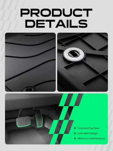 Automotive Floor Mats for Toyota Tundra 2022 (3 Count)