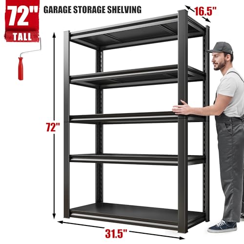 Storage Shelves 2000LBS Garage Shelving Heavy Duty (2 Count)