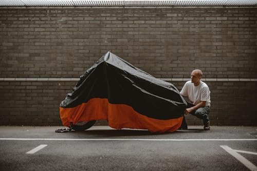 Motorcycle Cover Waterproof Outdoor Storage Fits Up to 116"
