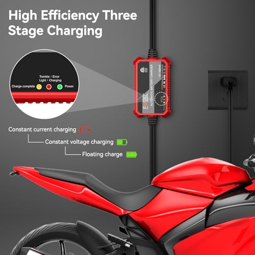 2 Pack] FOVAL Fully Automatic Trickle Charger (2 Count)