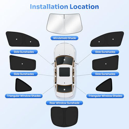 Upgraded Window Shades for 2020 (8 Count)