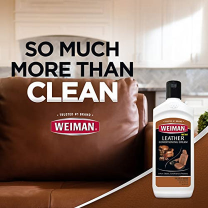 3 in 1 Deep Leather Cleaner & Conditioner Cream (8 Fl Oz)