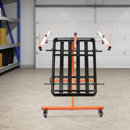 Automotive Rotating Painting Stand Multifunction Freestanding Paint Holder with Wheels for Painting Or Repairing Light Sheet Metal
