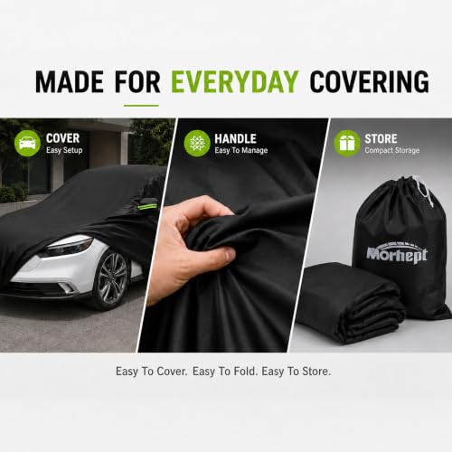 Sedan Car Cover Waterproof Outdoor Cover Fits 186