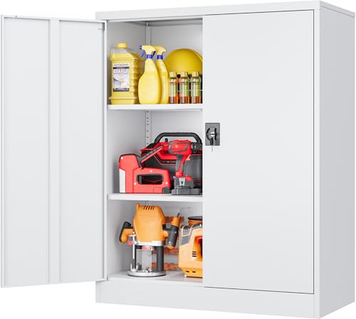 Small Metal Cabinet with Shelves