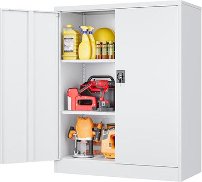 Small Metal Cabinet with Shelves