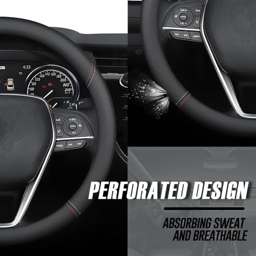 Nappa Premium Leather car Steering Wheel Cover