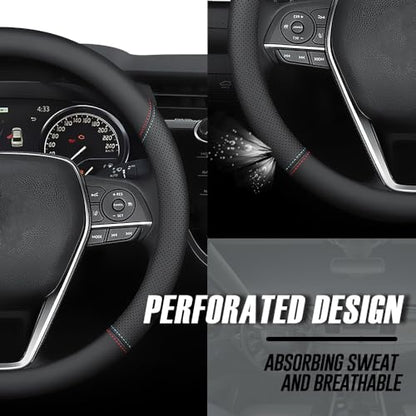 Nappa Premium Leather car Steering Wheel Cover