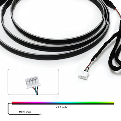 Dreamcolor Acrylic Interior Car LED Strip Light 43