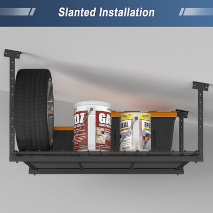 45-Inch x 45-Inch Overhead Garage Storage Rack 250LBS Weight Capacity