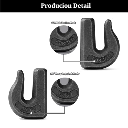 3 8 inch Weld On Grab Hooks (4 Count)